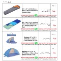 خيم و اكياس نوم تشكيلة مختلفة داخل الاعلان خيم و اكياس نوم تشكيلة مختلفة داخل الاعلان