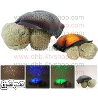 سلحفاة مضيئة 4 الوان و موسيقى و usb لغرف اطفال و كبار واباجورة