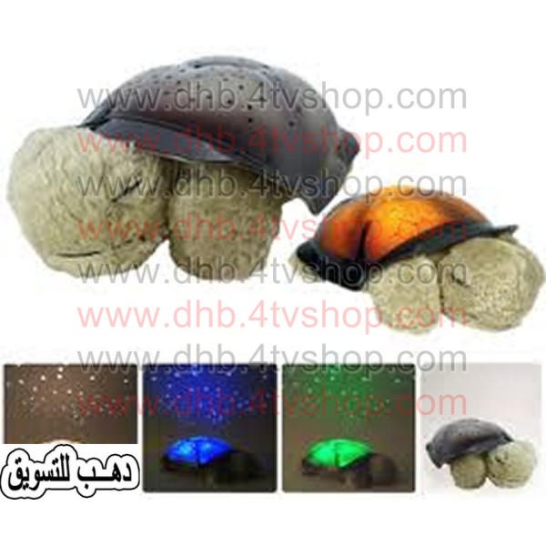 سلحفاة مضيئة 4 الوان و موسيقى و usb لغرف اطفال و كبار واباجورة